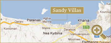 Chania Map Sandy Villas